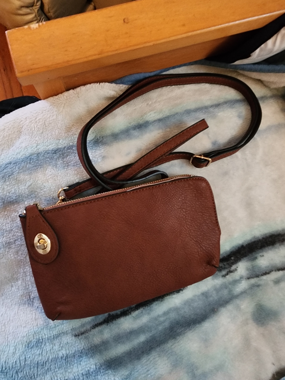 💥NEW Jen&CO Brown Leather Crossbody Bag